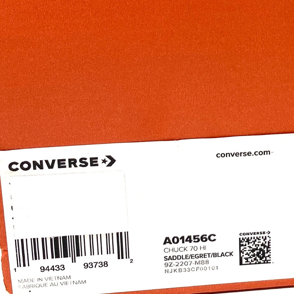 Converse Chuck 70 Shoes High Top Men’s Suede Saddle Black Sneakers Size A01456C - Picture 9 of 9